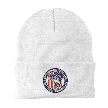 Outdoorsman Fishing Club Patriotic Embroidered Beanie